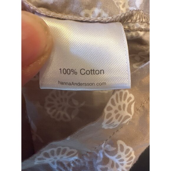 Hanna Andersson Girls Sleeveless Cotton Dress Modern Floral Size 8 - Picture 4 of 5